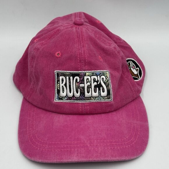 Buc-ees Accessories - Buc-ee's Logo Pink Womens Adjustable Hat Cap Bucky Buc-ee Beaver Gas Station